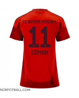 Billige Fotballdrakt Bayern Munich Kingsley Coman #11 Replika Hjemmedrakt Dame 2024-25 Kortermet